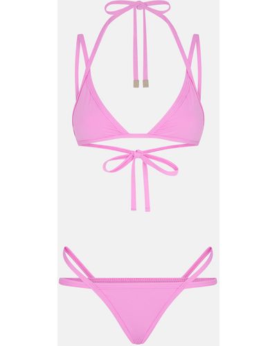 The Attico Hot Pink Bikini