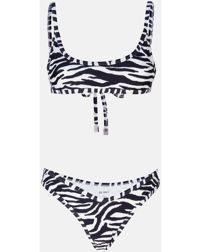 The Attico Bikini zebra print - Multicolore
