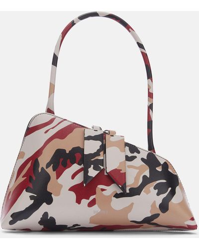 The Attico Shoulder bag ''Sunrise'' beige, black, red e nude - Bianco