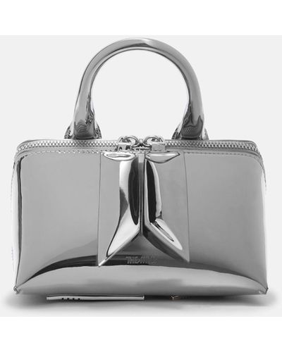 The Attico ''friday'' Silver Mini Handbag - Natural