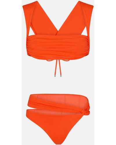 The Attico Orange Bikini