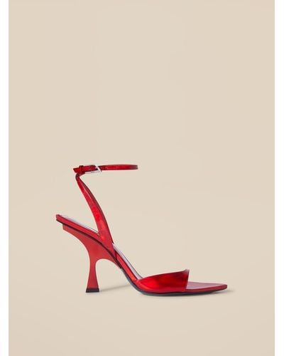 The Attico ''GG'' Sandal Mismatched Vibrant Red - Pink