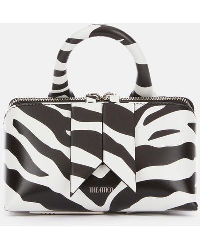 The Attico Mini bag ''Friday" black and white - Bianco