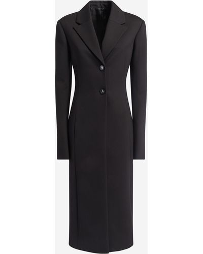 The Attico "milla" Black Fitted Coat