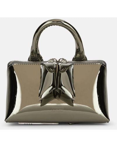 The Attico Mini handbag ''Friday'' silver - Neutro