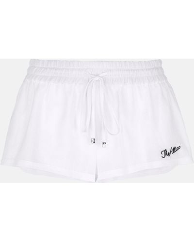 The Attico White Short Trousers