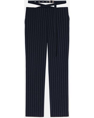 The Attico And Light Long Trousers - Blue