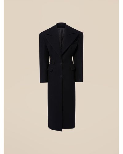 The Attico Long Coat - Black