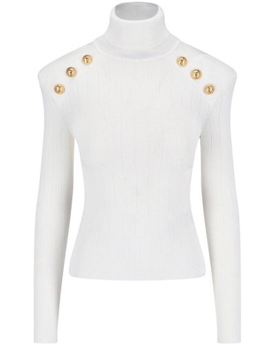 Balmain Sweaters - White