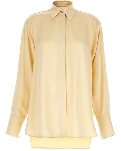 Jil Sander Shirt Button Long Cuffed Sleeves - Yellow