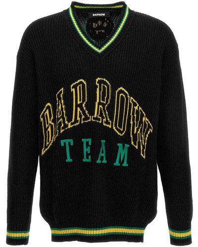 Barrow Logo Embroidery Sweater - Black