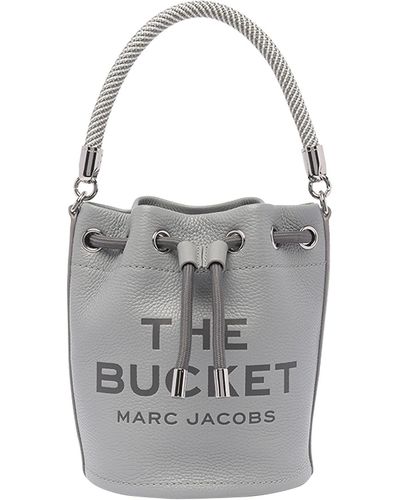 Marc Jacobs The Bucket Bag Leather Bag - Grey