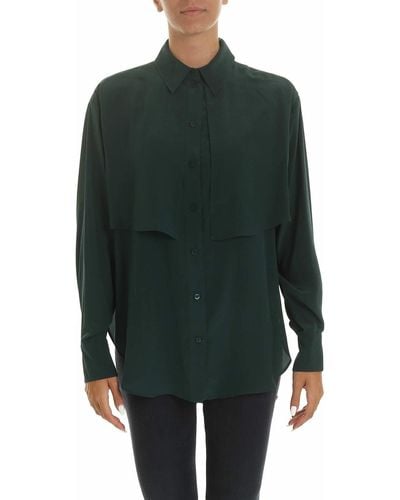 See By Chloé Shirt In Dark With Panels - Green