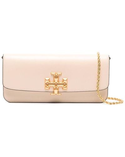 Tory Burch `eleanor` Leather Clutch Bag - Pink