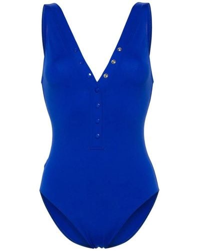 Eres Swim Suit With Snap Buttons France Size - Blue