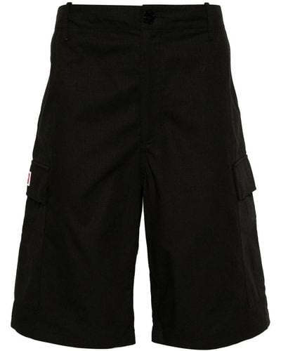 KENZO Bermuda Shorts With Pockets - Black