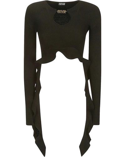 Versace Long Sleeve Tops - Black