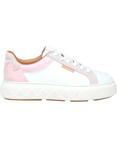 Tory Burch Ladybug Leather Sneakers - White