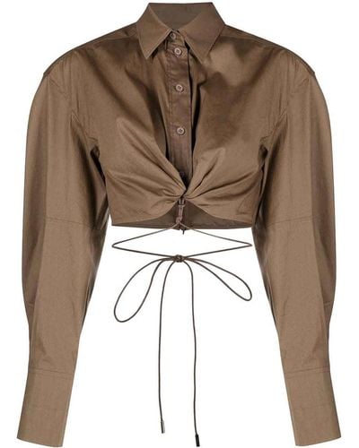Jacquemus The Plidao Chemise - Brown