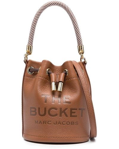 Marc Jacobs The Bucket Mini Leather Bag - Brown