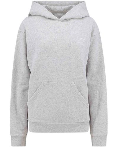 Coperni Cotton Blend Sweatshirt With Hood - Grey