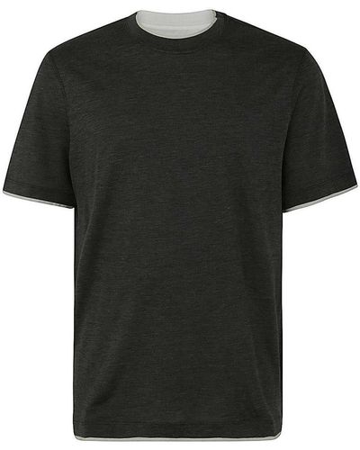 Brunello Cucinelli Short Sleeves T-shirt - Black