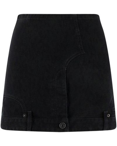 Balenciaga Denim Skirt - Black