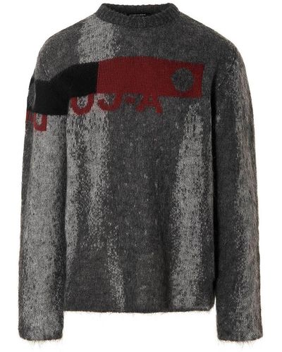 A_COLD_WALL* Sprayed Jaquard Jumper - Black