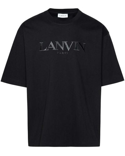 Lanvin T-shirt Logo Over - Black