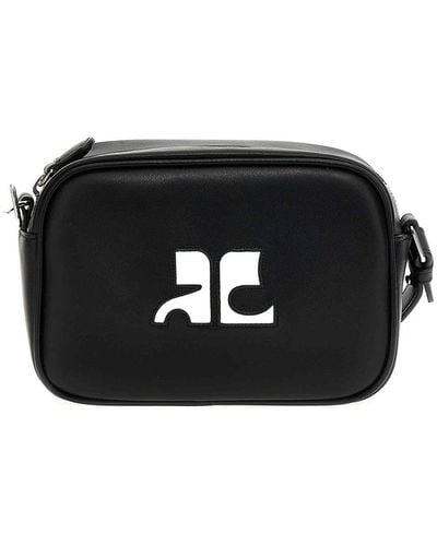 Courreges Reedition Camera Bag Crossbody Bag - Black