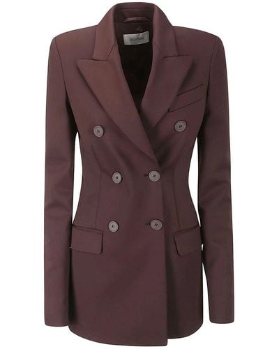 Sportmax Double-breasted Blazer - Brown