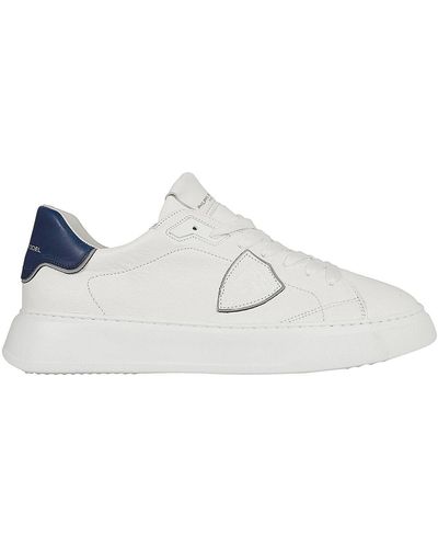 Philippe Model Leather Trainers - White