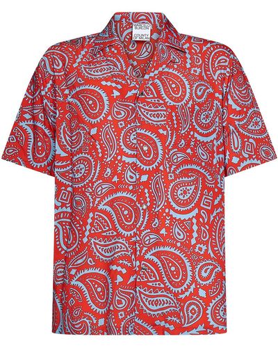 Marcelo Burlon Hawaiian Shirt - Red