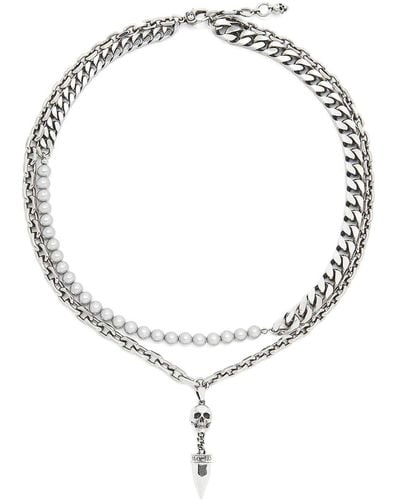 Alexander McQueen Metal Necklace - Metallic