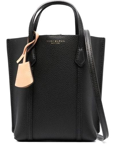 Tory Burch Perry Mini Tote With Magnetic Closure - Black