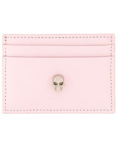 Alexander McQueen Card Holder Skull - Pink