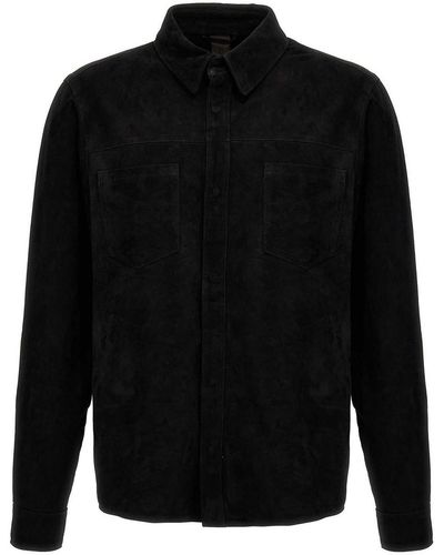 Giorgio Brato Suede Shirt Pockets - Black