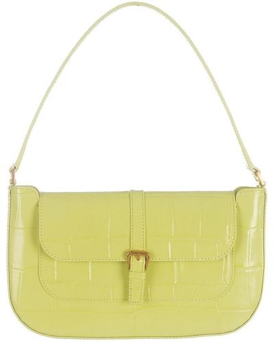 BY FAR Shoulder Bag In Crocodile Leather - Yellow