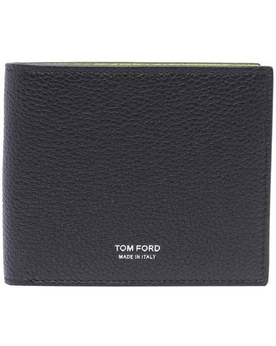 Tom Ford Wallet Frontal Logo Slots Flat - Grey