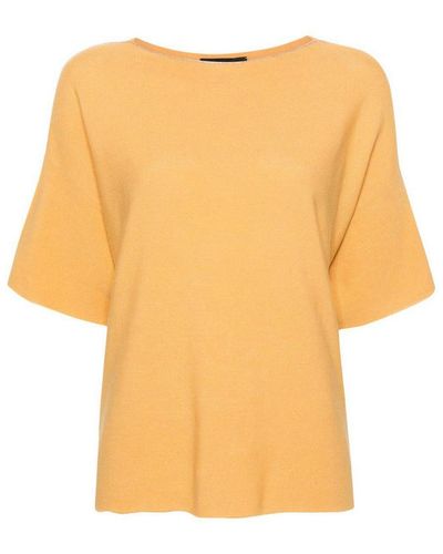 Fabiana Filippi Short Sleeve Sweater - Orange