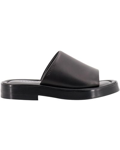 Ferragamo Leather Sandals - Black