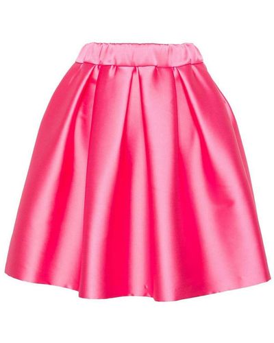 P.A.R.O.S.H. Pleated Full Skirt - Pink