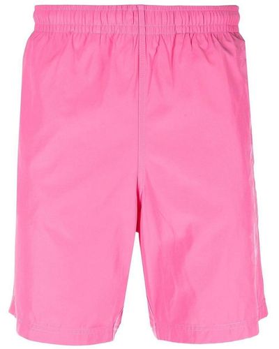 Alexander McQueen Logo-print Swim Shorts - Pink