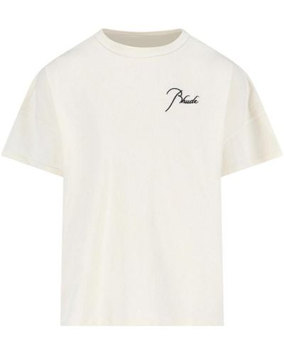 Rhude Logo T-shirt - White