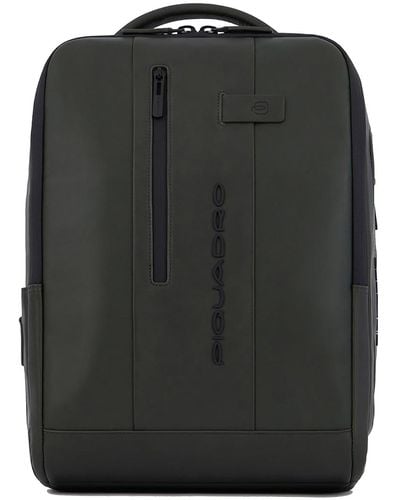 Piquadro Leather Backpack - Black