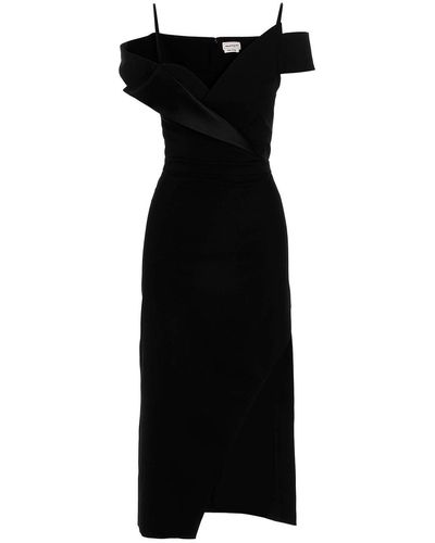 Alexander McQueen Crisp Japanese Dress - Black