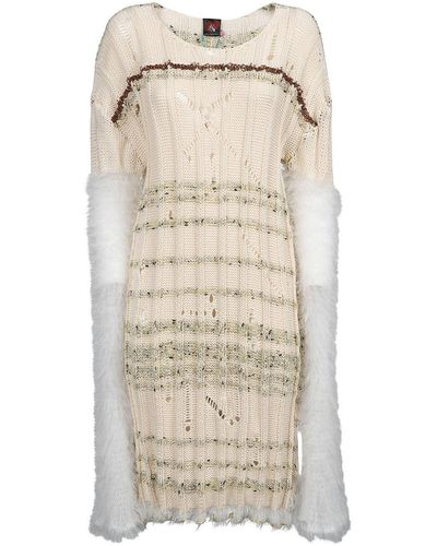 VITELLI Wool Blend Dress - Natural