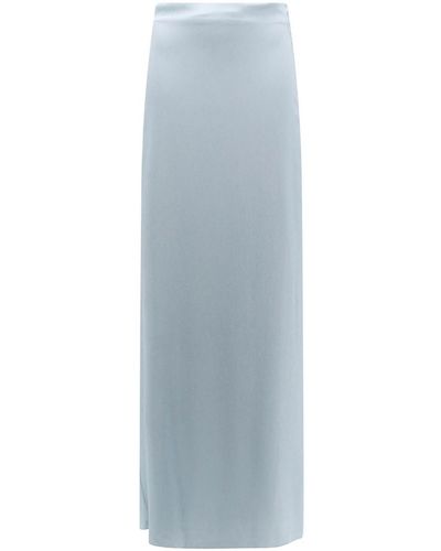 Erika Cavallini Semi Couture Silk Blend Skirt - Blue