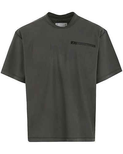 Sacai Cotton Jersey T-shirt - Grey