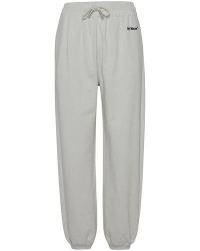 Off-White c/o Virgil Abloh Sporty Cotton Trousers - Grey